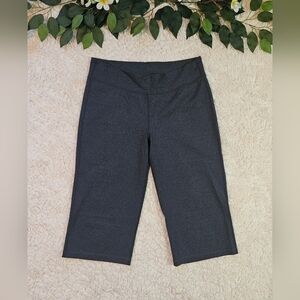 Lululemon Athletica Kneelength Wideleg Charcoal Athletic Shorts